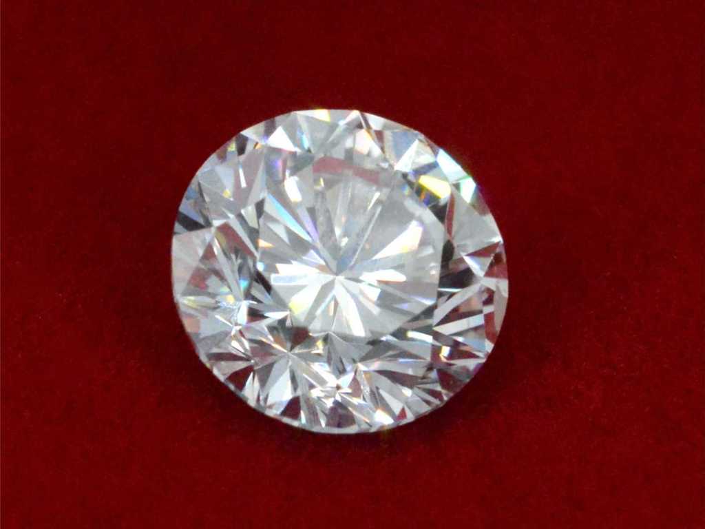 Diamond - 1.24 carats genuine highest quality diamond (certified)