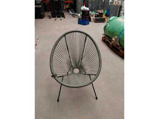 Sedie in filo metallico (17x)