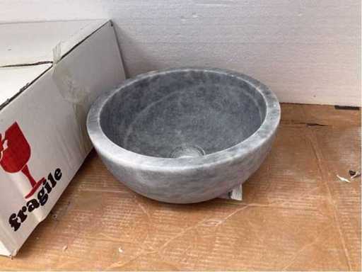 Natuursteen Marmer Blauw Waskom 32x15 cm