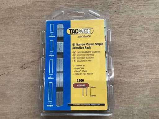 Tacwise 91-Serie Klammern für Tacker, verschiedene (21x)