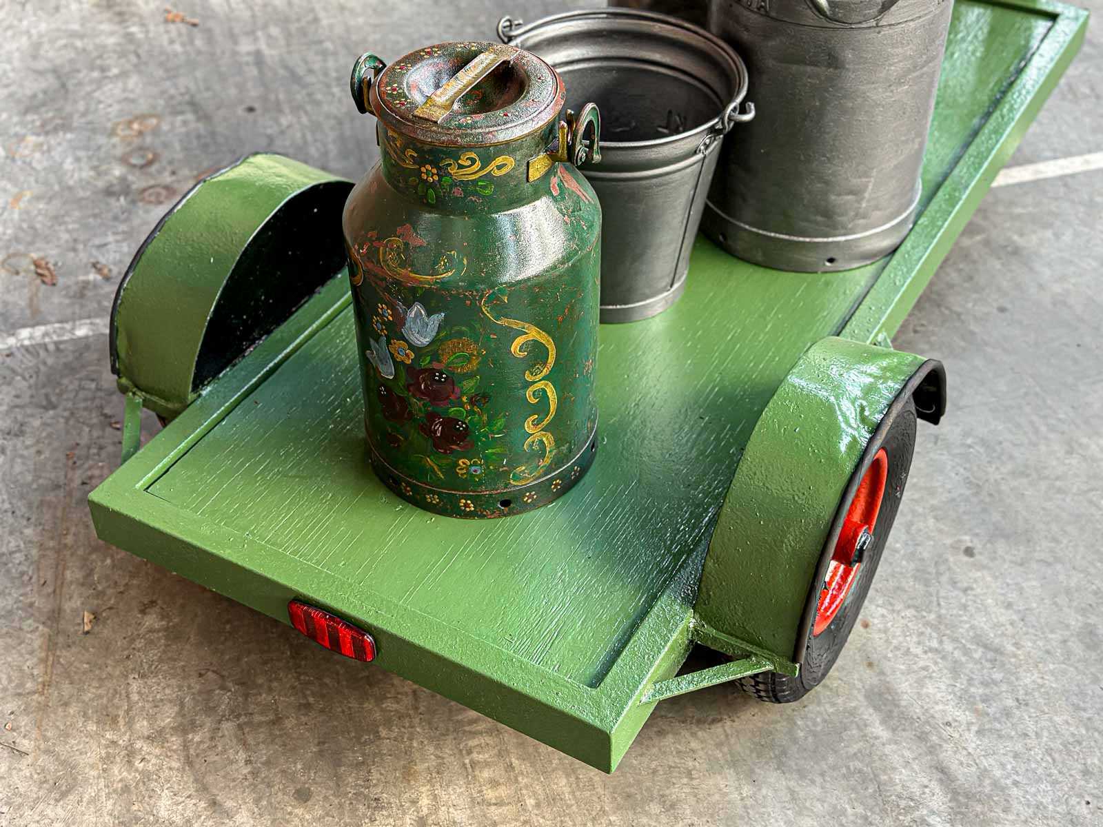 Holder 1955 1-Cilinder Oldtimer Tractor + Originele Melkwagen, TRH-44-X