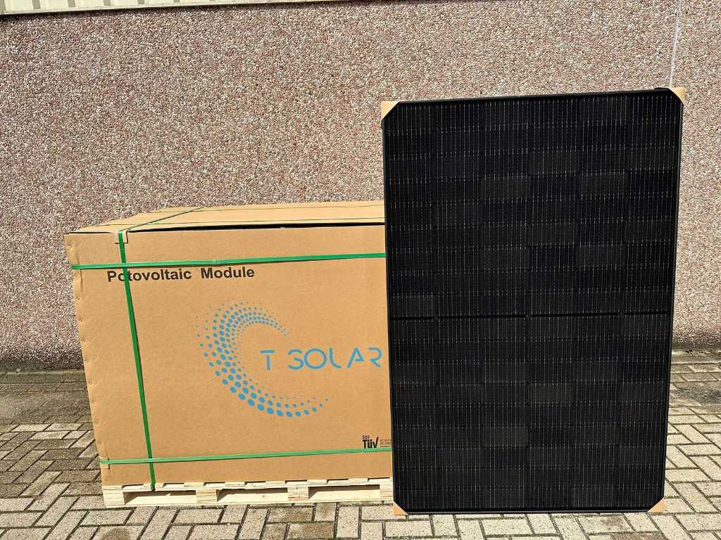 T-Solar - T-410M54-18HV - pallet met 36 t-solar full black (410 wp) zonnepanelen (totaal 14.760 Wp)
