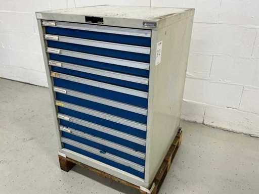 Garant Gereedschap lade kast met inhoud, hardmetaal gereedschap