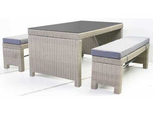 New York Wicker Picknickset