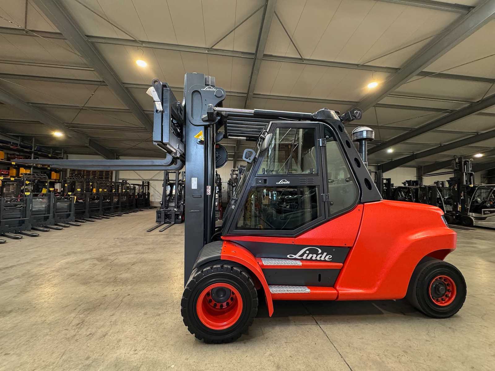 2015 Linde H80D-1100 EVO 8,000kg Triplex 545cm 3+4th Valve Fork Adjuster 2025 Diesel Forklift Forklift 12,091 Hours