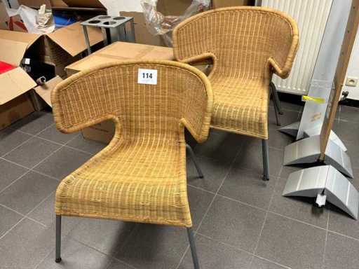 Krzesło z wikliny (4x)