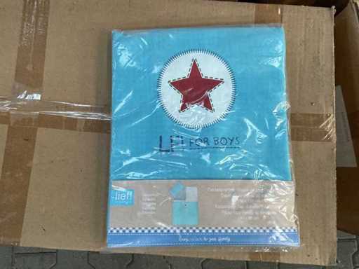 Partij Lief Dekbedovertrek + 1 kussensloop - Blauw (30x)