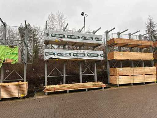 Rack cu consolă, cu o singură față, 6x18