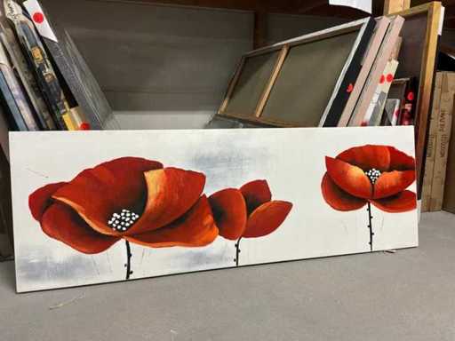 Decorazione murale su tela