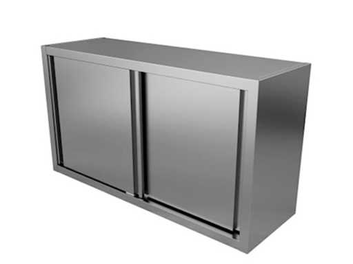 Unninox - Pensile - ante scorrevoli - Acciaio inox - 200 cm