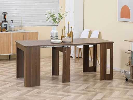 Table à manger pliante extensible