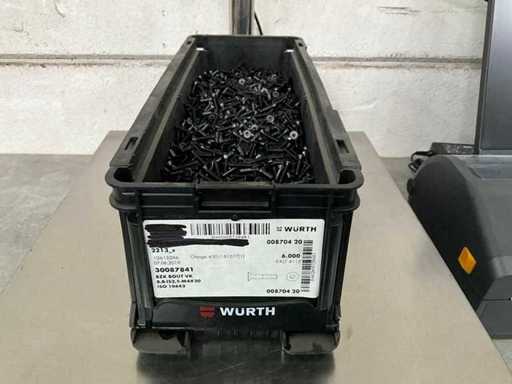 Würth 12.43 kg BZK bout VK M4 x 20 in stapelbare bak