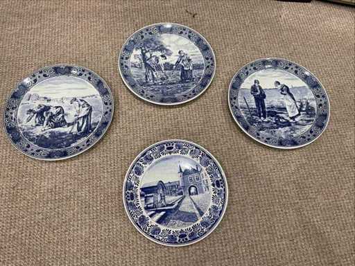 Dinnerware - Set of Delft Plates