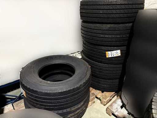 7x TRAZANO Smart Trans T Trailer Band 385/65 R22.5 - Nieuw