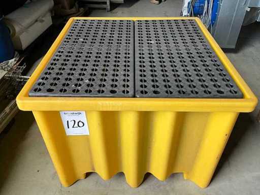 Überschüttungstablett