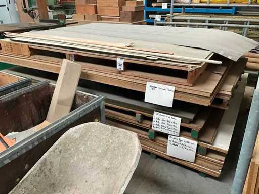 Matériau en feuille de bois pour lotis