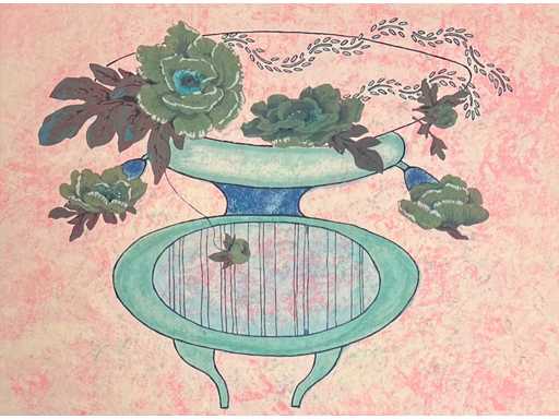 Ellen van Toor - chair - colour screen printing