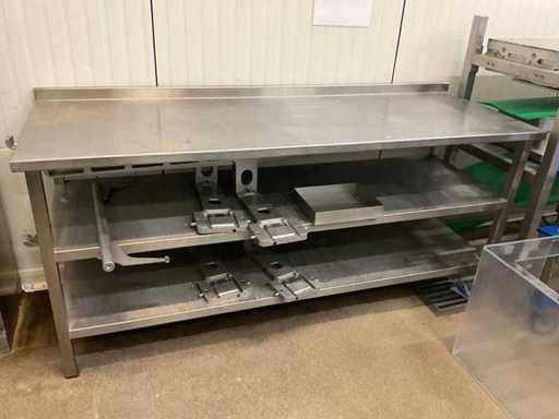 Stainless steel work table