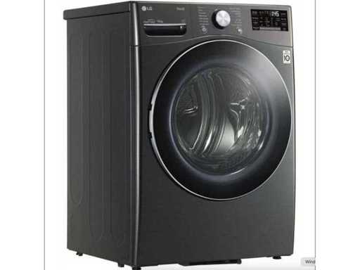 LG RH6P12BS, Vrijstaand, Voorbelading, Condensatie, Koolstof, Draaiknop, Touch, Links, Frans Display
