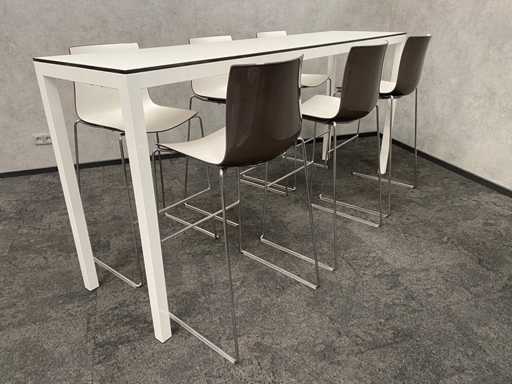 Arper Catifa/ TwinForm - 6p kantine opstelling