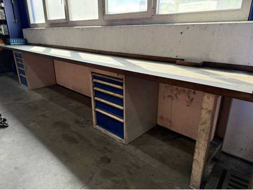   Workbench with drawer cabinet