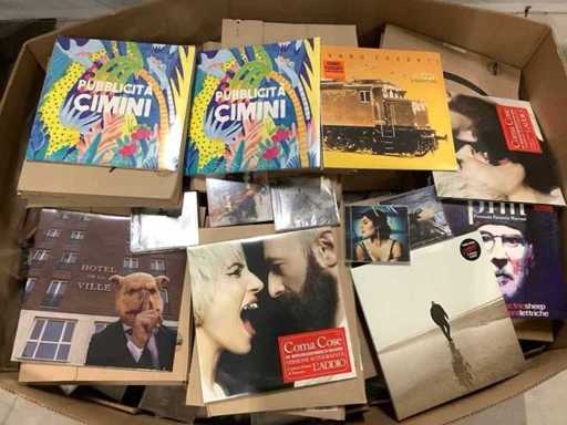 Paleta płyt LP, CD i DVD