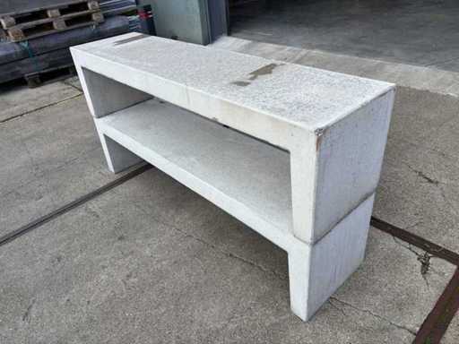 Zitbank beton - Grijs - 180 cm (2x)