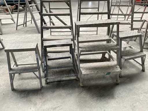 Aluminiumtreppen (4x)