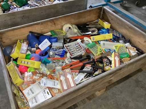 Various equipment in wooden case