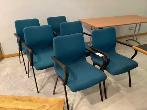 Fabric chairs for office (6x)
