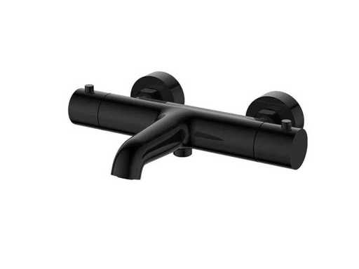 Regn - 10007GM - Thermostatic bath mixer with cooled housing gun metal black