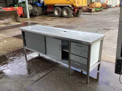 Stainless steel work table