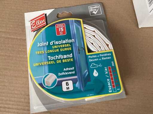 Ellen zelfklevend tochtband wit, rol 6 meter (312x)