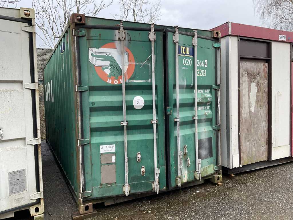 20 ft. shipping container with contents