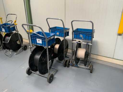 Chariot de déroulement avec bande de cerclage (3x)