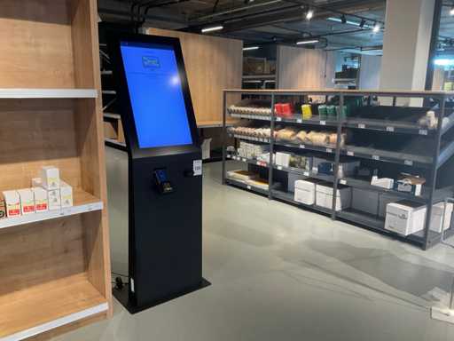 Webshop terminal met pinautomaat