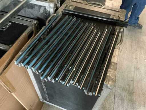 Dreiphasen-4-Wege-Schienen schwarz 50 cm (19x)