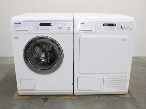 Miele V 5849 Softcare System Wasmachine & Miele T 8873 WP Edition 111 Wasdroger
