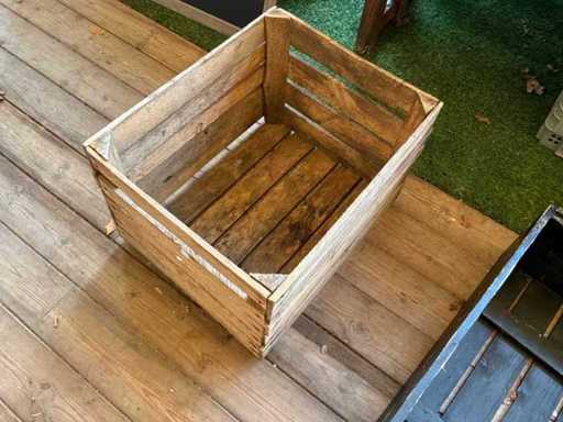 Houten kist (9x) + krijtbord (6x)