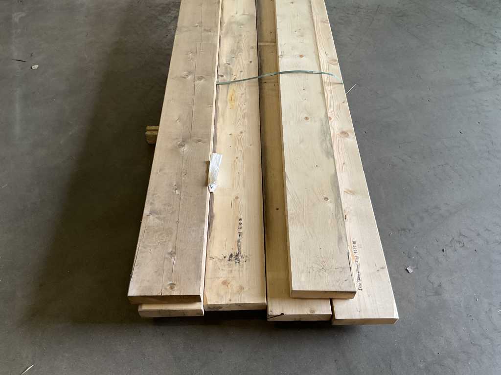 Spruce beam 750x25x7,5 cm (5x)
