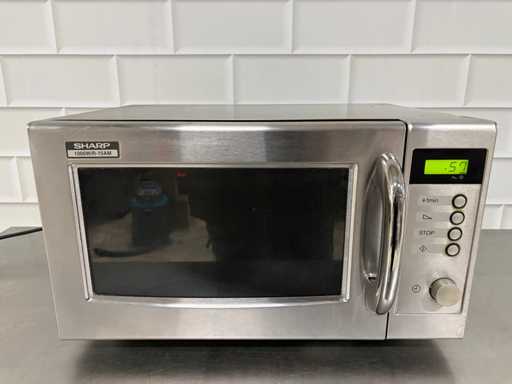 Sharp - 1000W/R-15am - Micro-ondes en acier inoxydable
