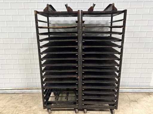 15 pezzi - Acciaio inox - Carrello per forno (2x)