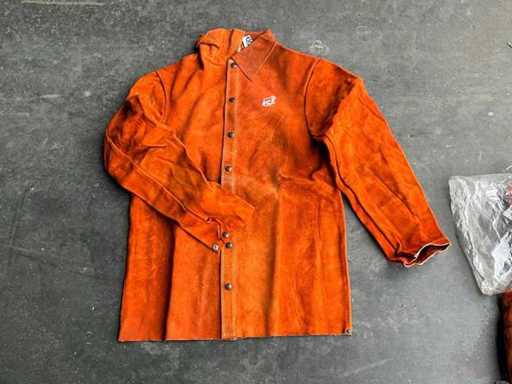 Camicia da saldatura in camoscio Red Ram Misura L (4x)