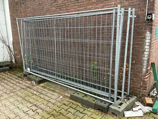 Gegalvaniseerd Bouwhek 340x200cm (6x) + kunststof voet (10x)