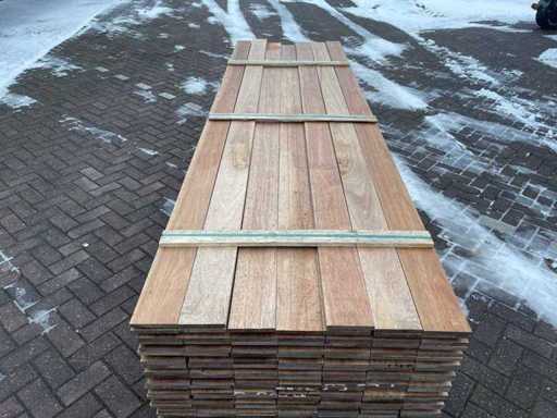 Guyana Teak planken geschaafd 3500x140x16mm (138x)