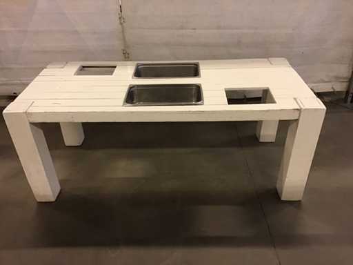 Tavolo per bevande bianco