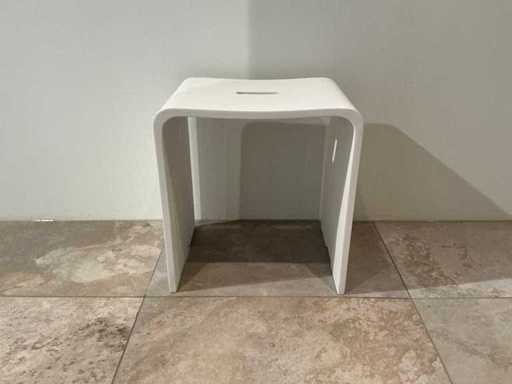 Luca - Vasca - Solid Surface Bathroom Stool 40 x 30 x 43 cm
