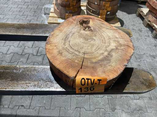 Rosewood disc, Thickness 70mm, Ø 450mm