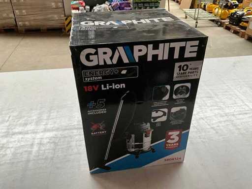 Graphite 58GE124 Industrieller Nass-/Trockenstaubsauger 18V Li-Ion