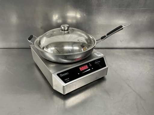 Hendi - 239766 - Wok à induction avec poêle à wok